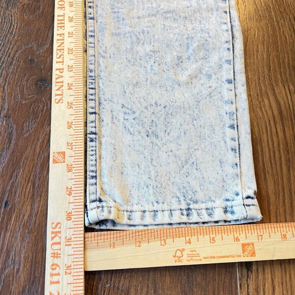 VINTAGE 80s BRITTANIA ACID STONE WASH DENIM LIGHT BLUE JEANS SIZE 31 W x 31 L - Picture 11 of 16
